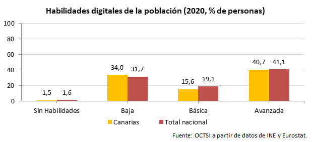habilidades digitales población 2020